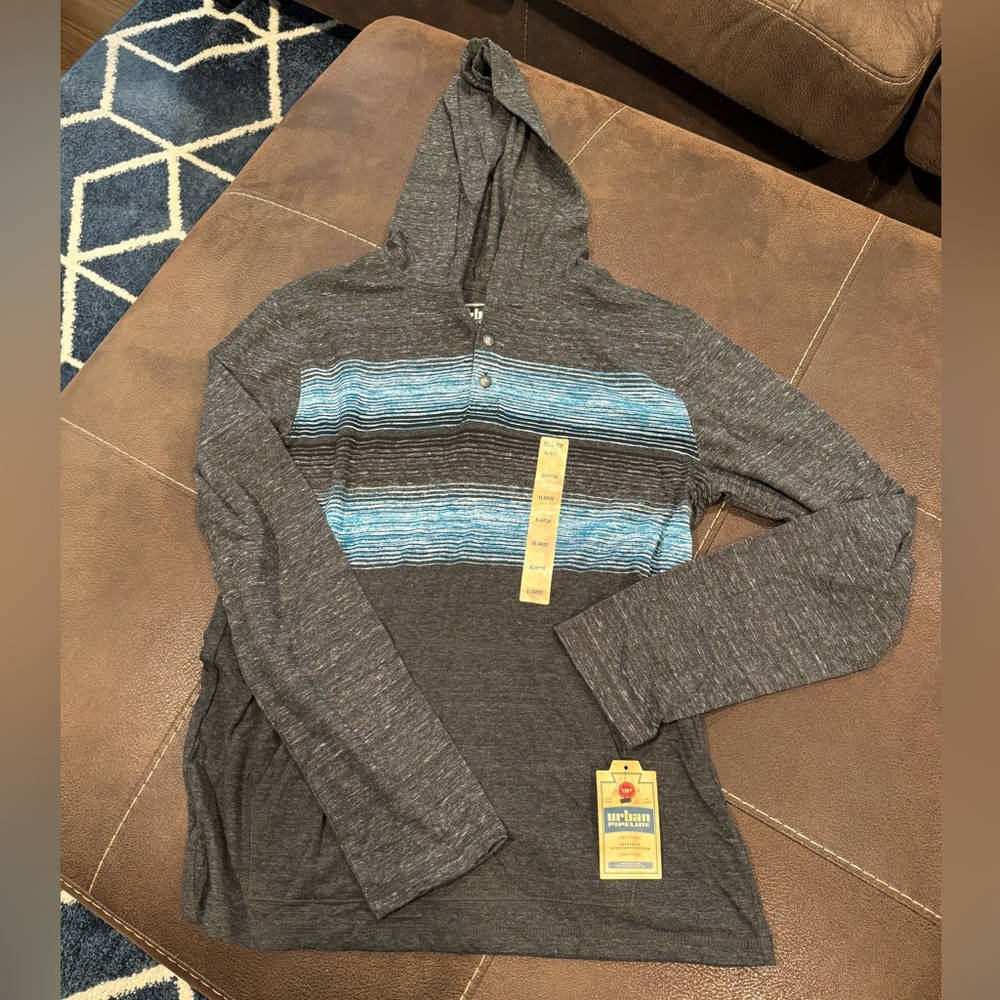 NWT Lightweight long sleeve hooded tee.